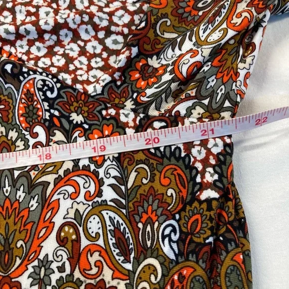 Ruby Rd. Boho Multicolor Floral Women's Blouse - Picture 6 of 6